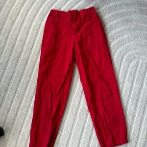 Red Cargo Skater Pants